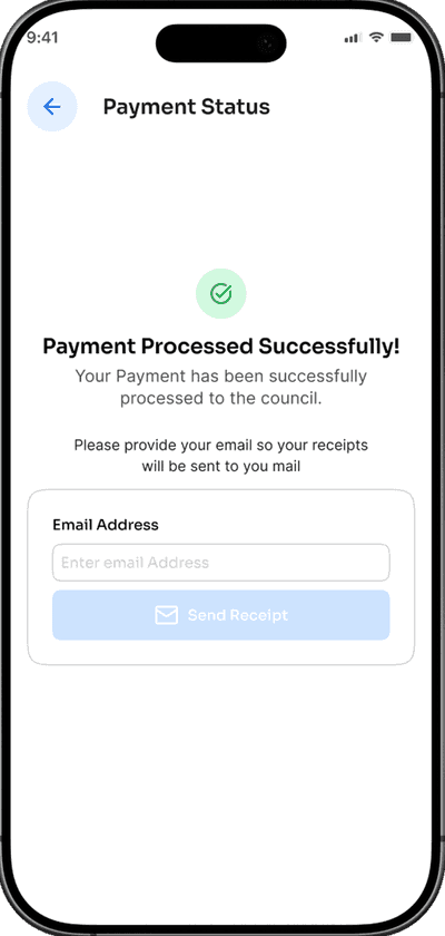 Step 3: Payment completed