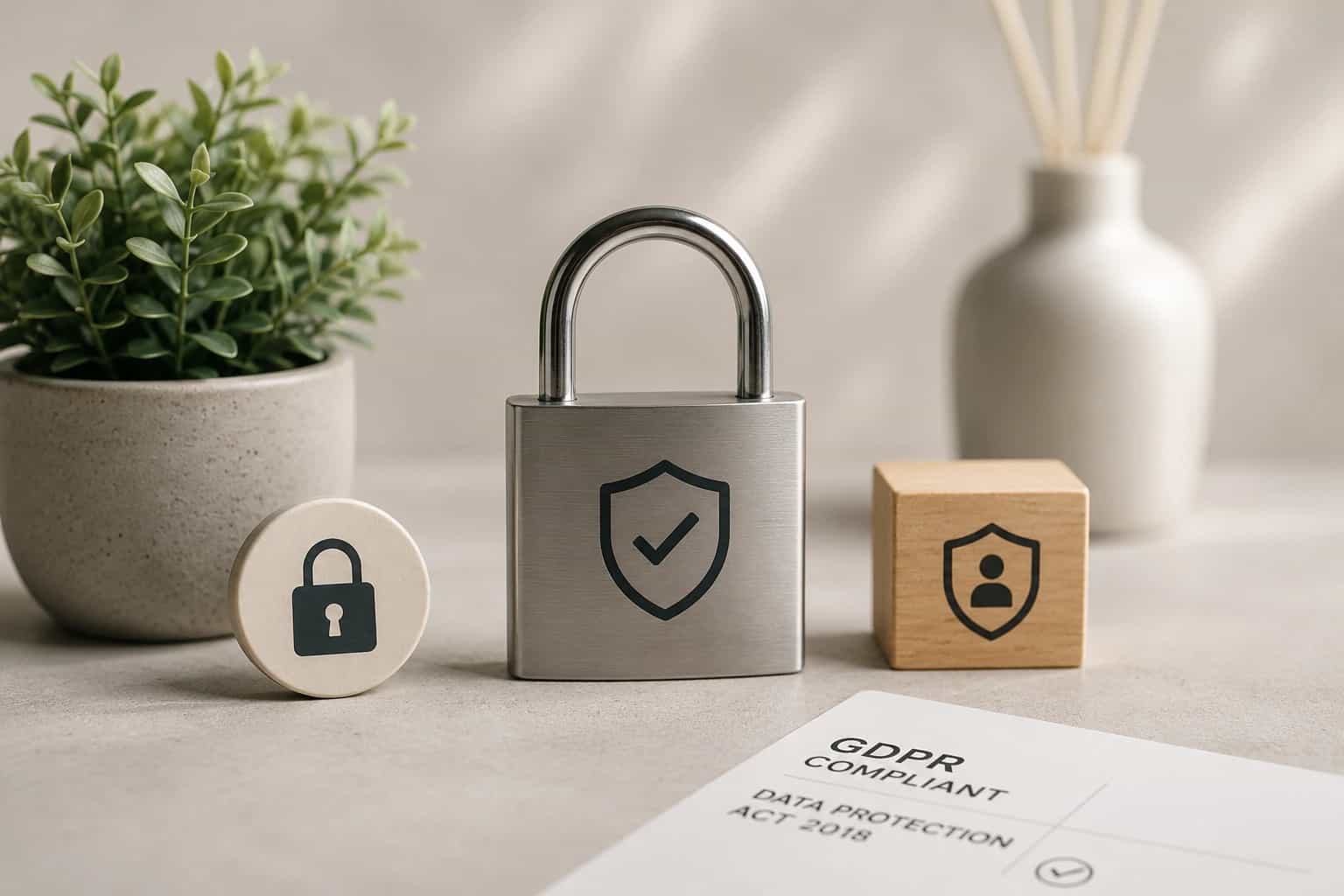 An illustration of a padlock showing security